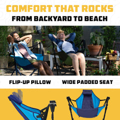 Wise Owl Outfitters Hammock Chair ergonomic seat for extended comfort outdoors