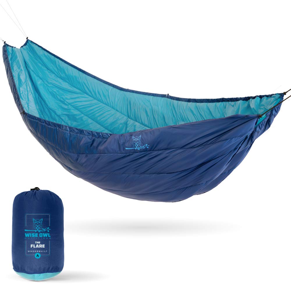 Wise Owl Outfitters hammock underquilt close-up warmth for cool nights