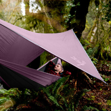 Wise Owl Outfitters PU-coated nylon tarp for wet-weather reliability