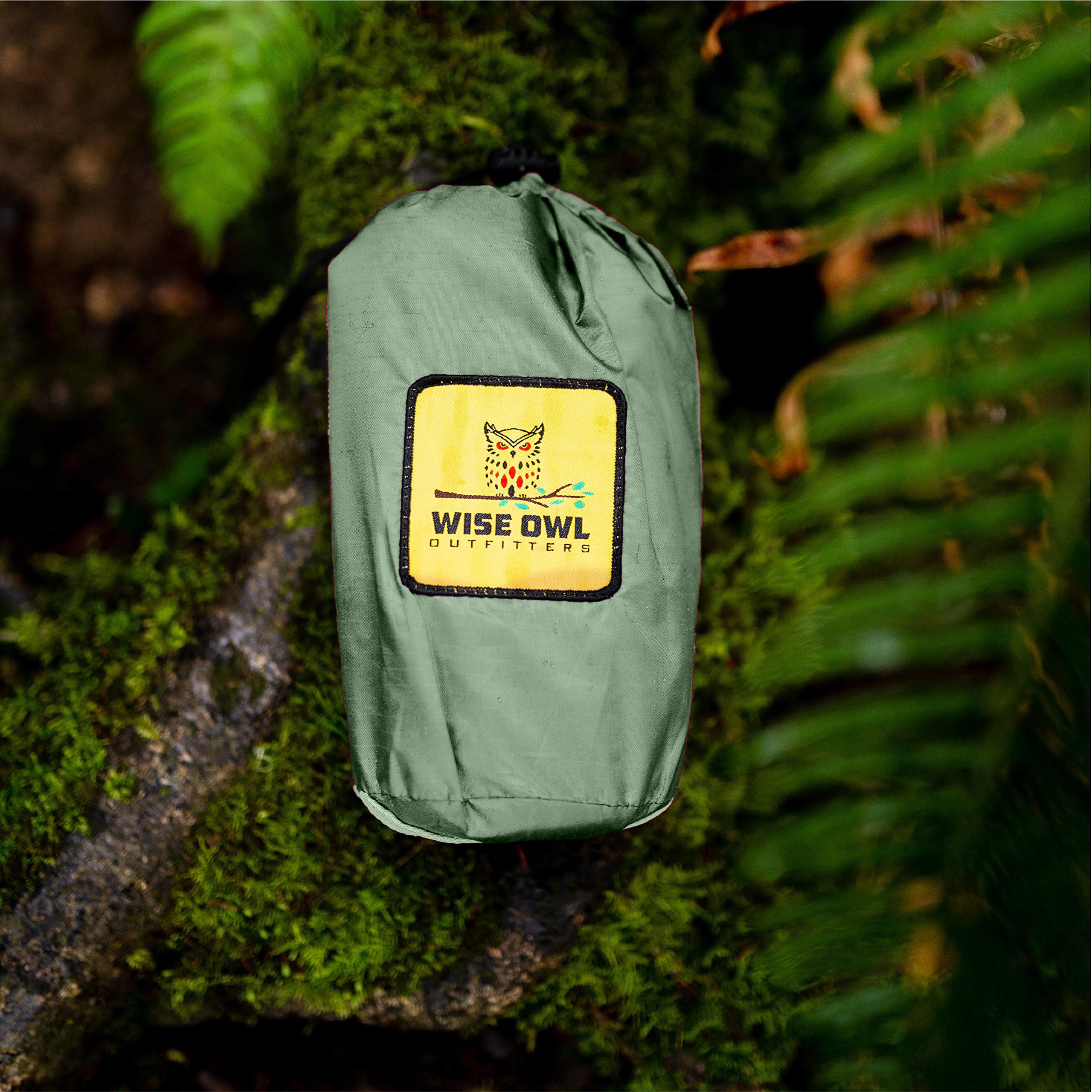 Wise Owl Outfitters travel-compact tarp fits in small packs for emergencies.