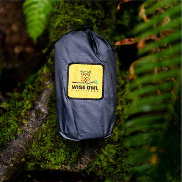 Wise Owl Outfitters travel-friendly tarp folds compactly for backpacking trips