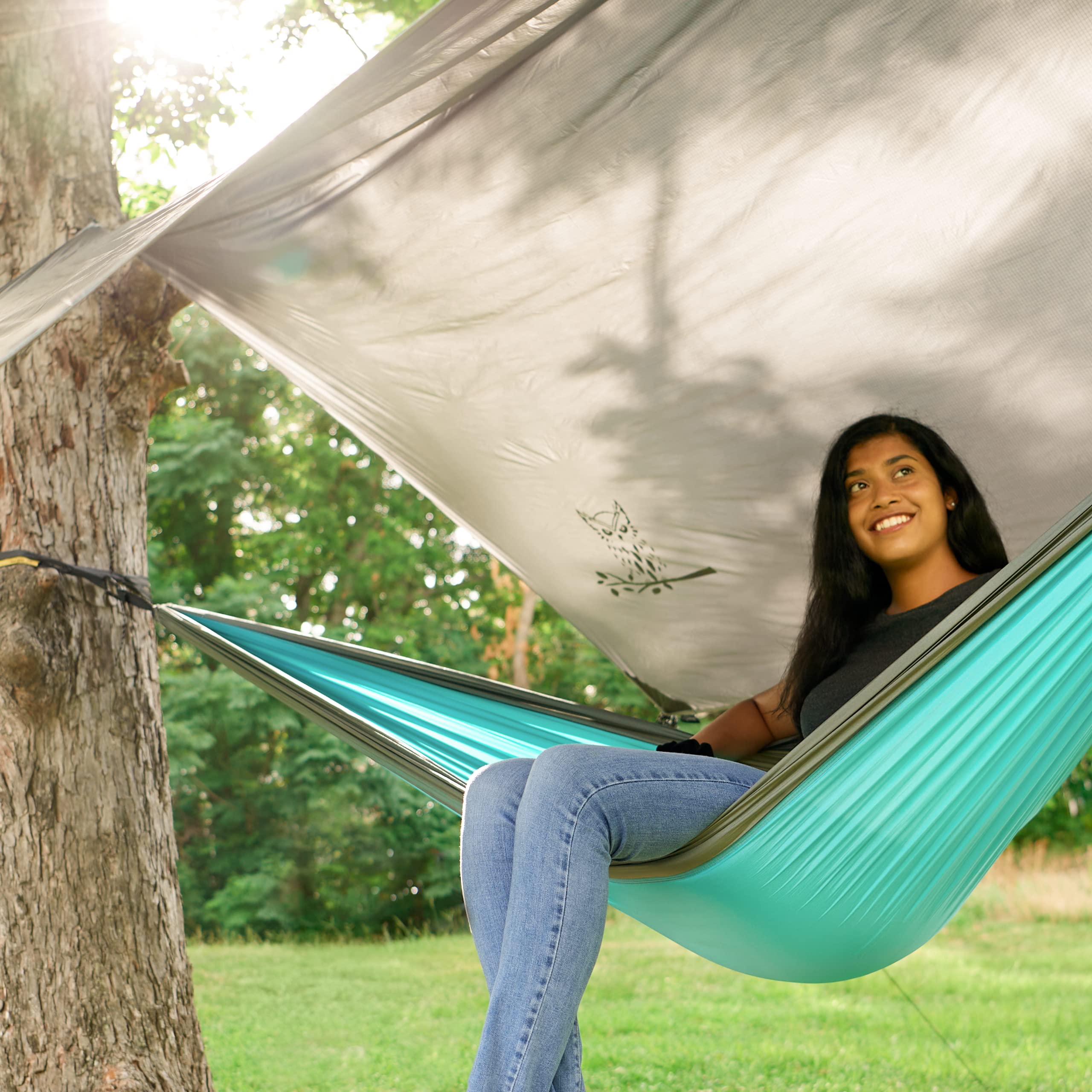 Wise Owl travel-friendly tarp packs small for minimalist packs and car trips.