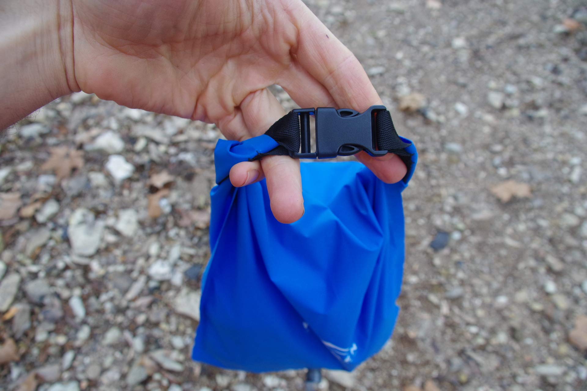 Wisemen Trading inflation bag 10-liter capacity inflates and stores multiple items.