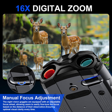 Wishbety 3.5 inch screen night vision for easier target observation.