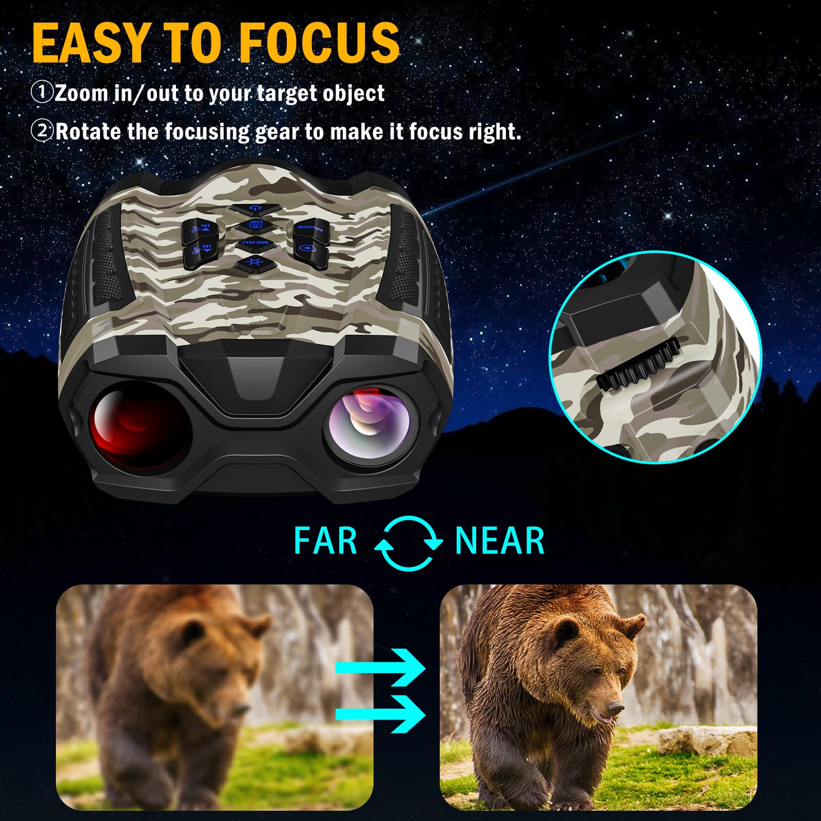 WISHBETY durable ABS build stands up to rugged outdoor use and weather.