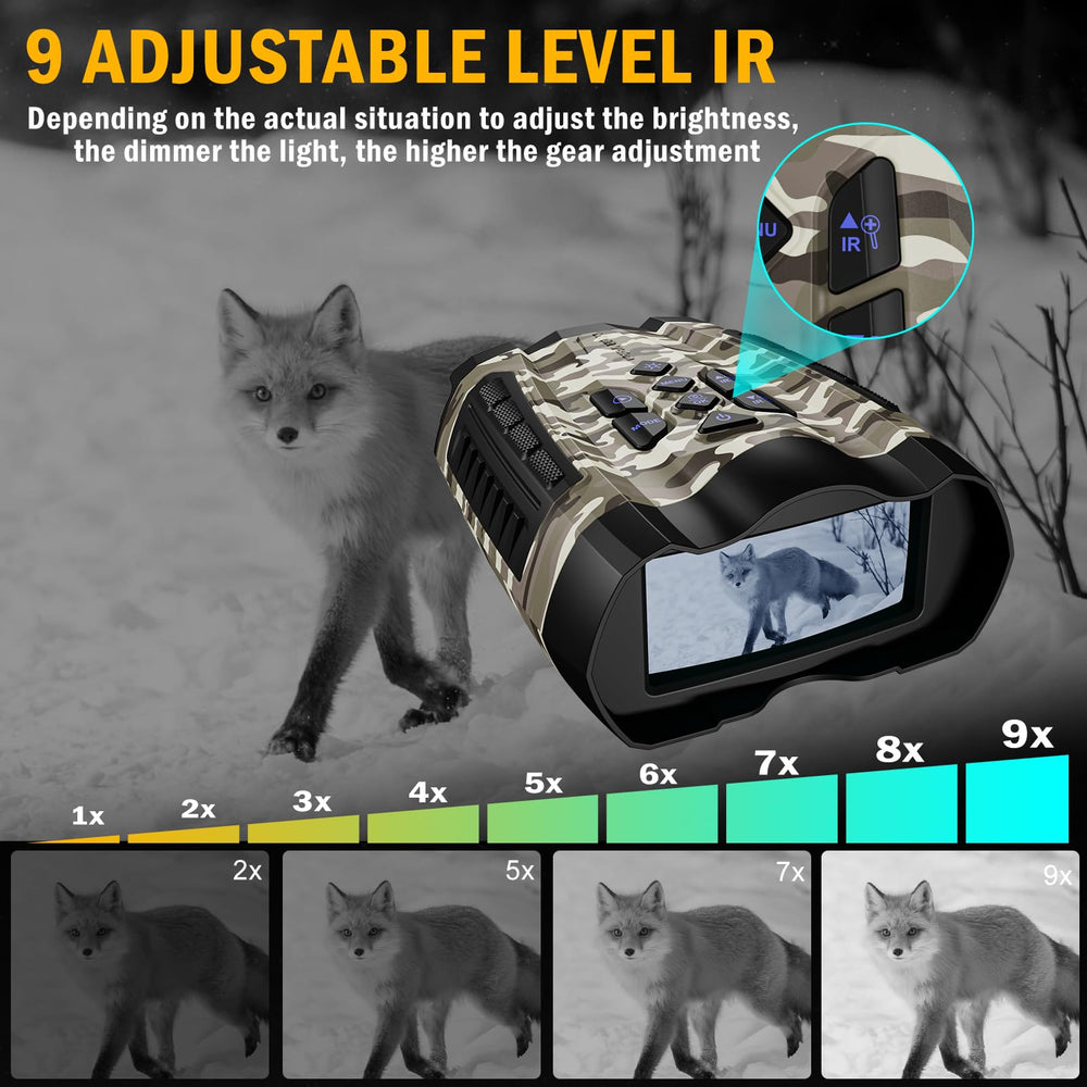 WISHBETY 10X digital zoom helps capture distant wildlife in detail.