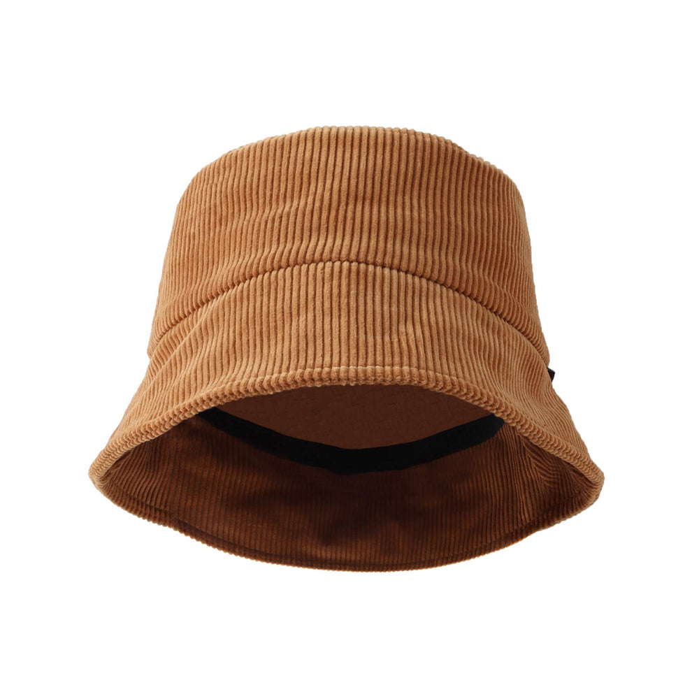 WITHMOONS corduroy bucket hat beige back view suitable for casual days outdoors