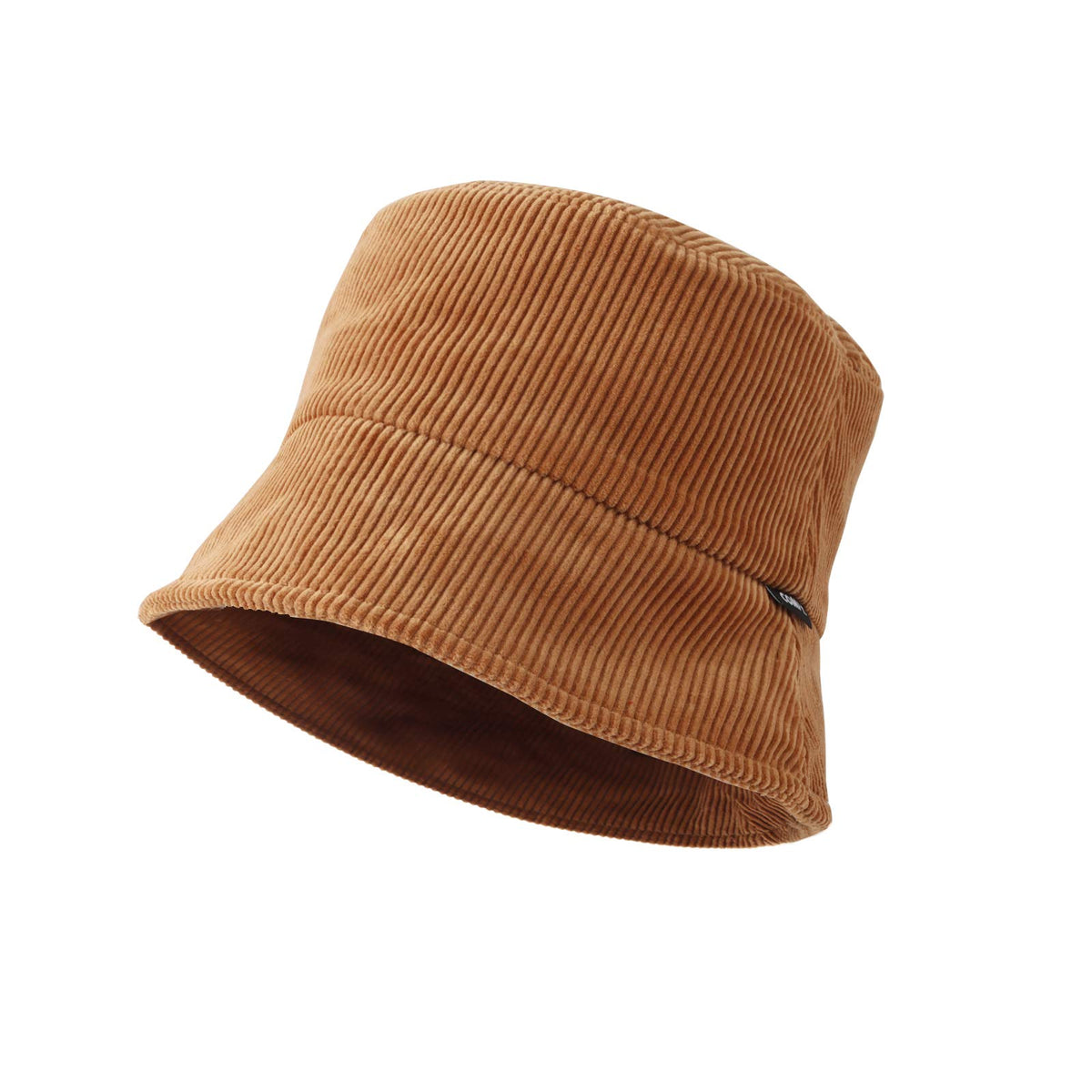 WITHMOONS corduroy bucket hat beige front view for outdoor comfort
