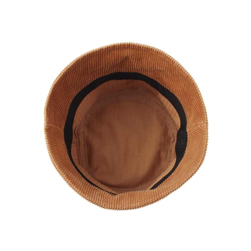 WITHMOONS corduroy bucket hat beige lifestyle shot for travel and beach outings