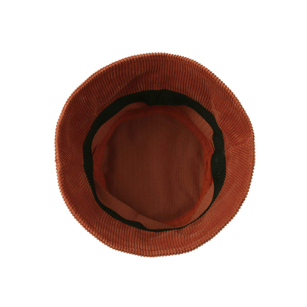Durable orange corduroy bucket hat from WITHMOONS for travel and everyday use.