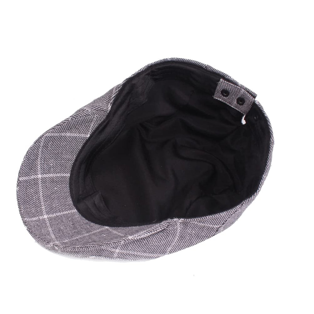 WITHMOONS drivers-style flat cap, beige, suited for outdoor pursuits.