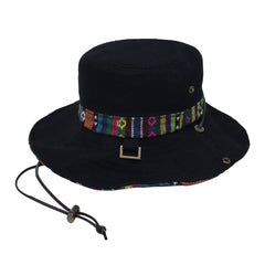 WITHMOONS boonie hat side view highlights collapsible, packable design.