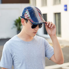 WITHMOONS newsboy hat with plaid embroidery for stylish daytime outings.