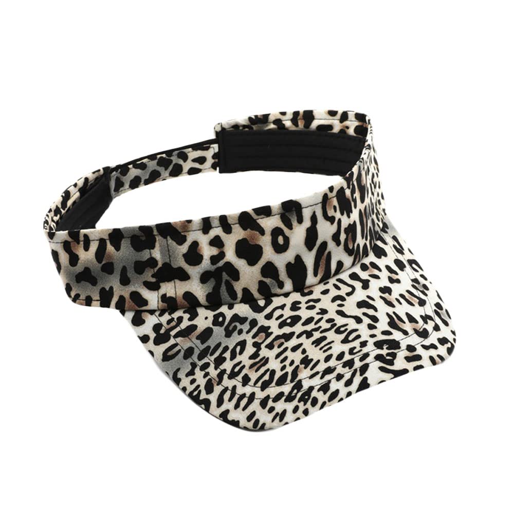 WITHMOONS sun visor leopard cap ready for outdoor adventures with adjustable fit.