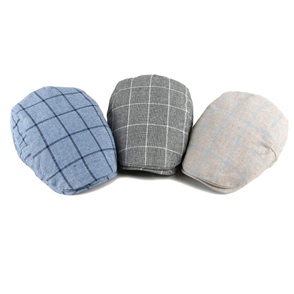 WITHMOONS unisex Gatsby hat, beige, versatile outdoors accessory.