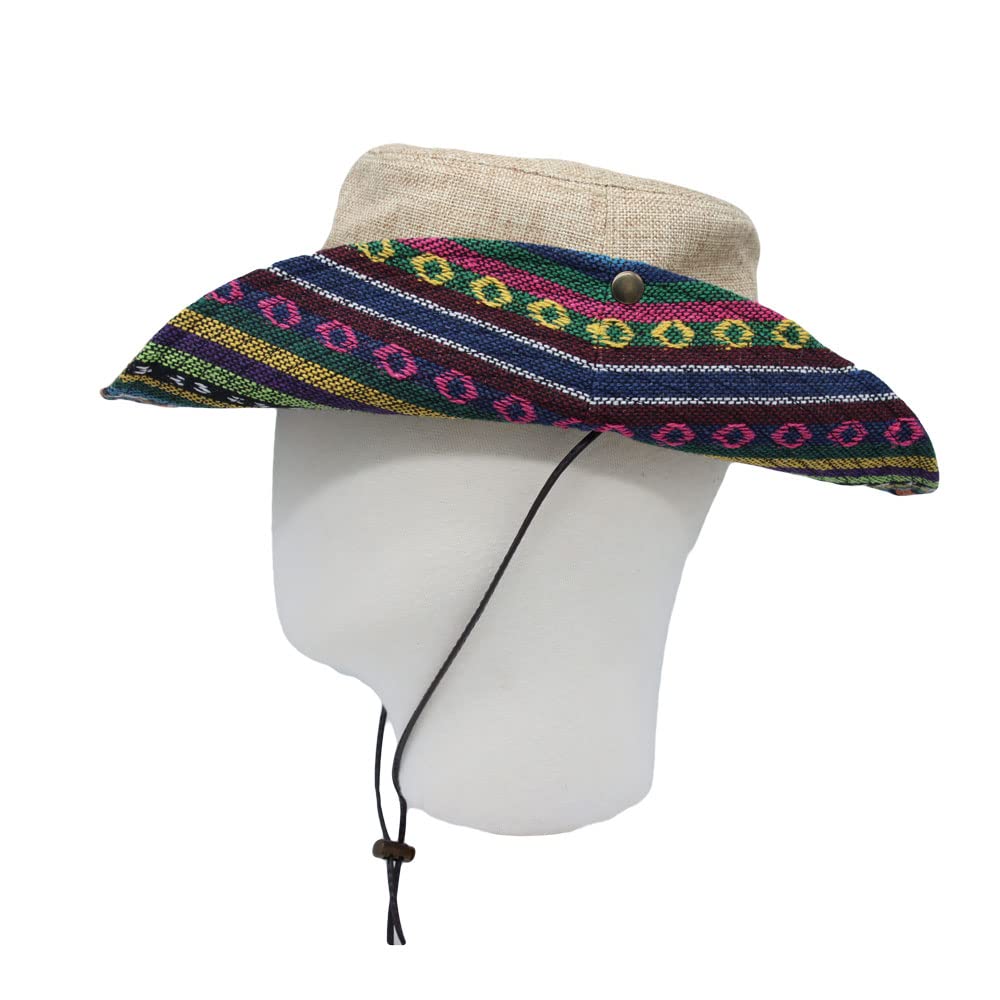 Beige hat with UV protection ideal for fishing
