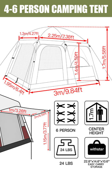 WithStar camping-tent interior view reveals flexible sleeping and lounging zones.
