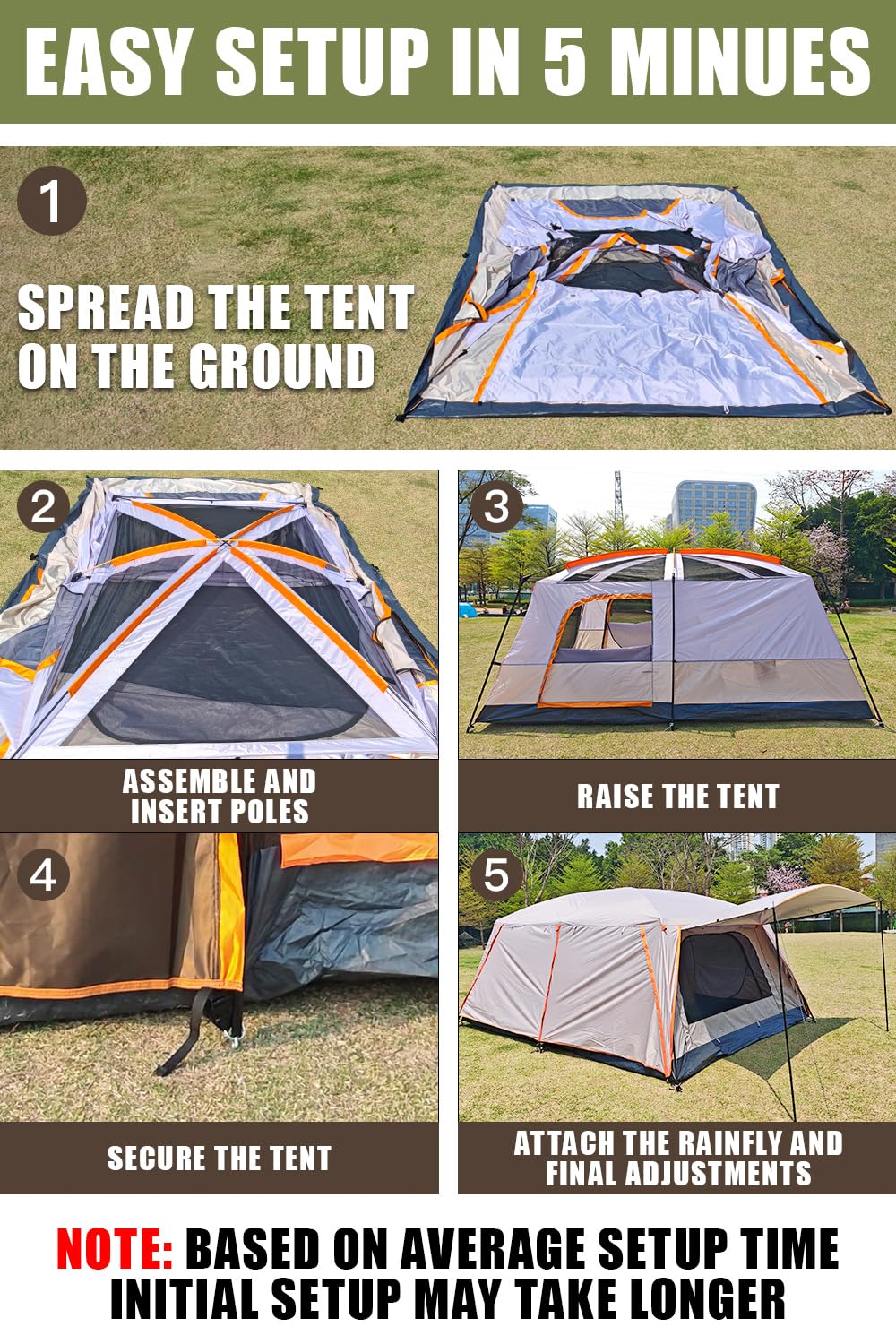 WithStar tent porch-area focus demonstrates extra sheltered space for gear and snacks.