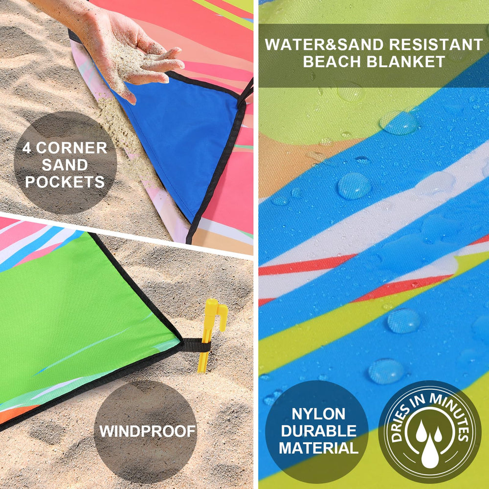 WIWIGO blanket rolls into a compact carry bag for easy travel.