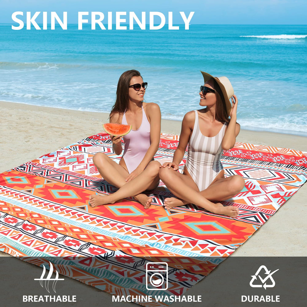 WIWIGO Beach Blanket versatile for beach, picnic, camping, or outdoor events