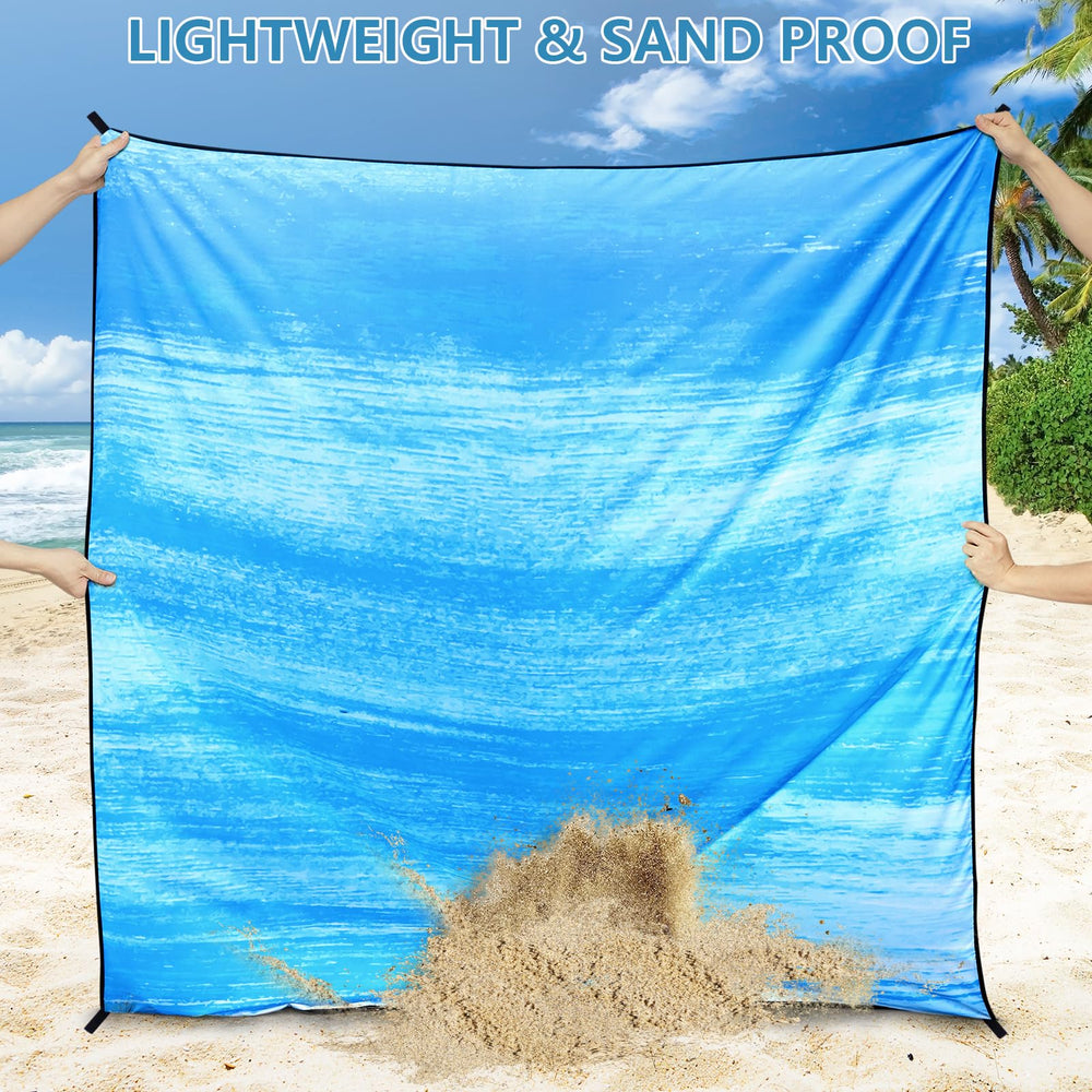 WIWIGO Beach Blanket versatile for camping, picnics, hiking, and travel adventures.
