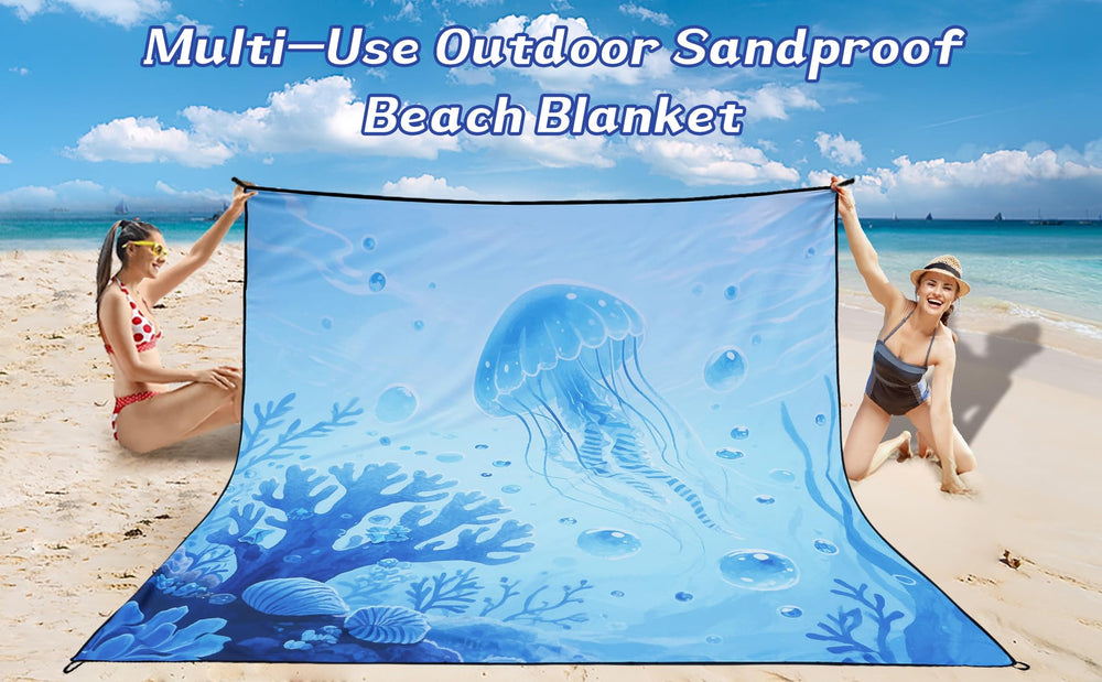 WIWIGO quick-dry beach mat dries fast after splashes and spills.