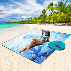 WIWIGO sand pockets weigh the blanket down for steady seating.