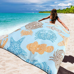 WIWIGO beach blanket anchors-stakes secure it on windy sand.