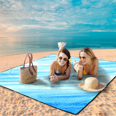 WIWIGO beach blanket sandproof surface for easy cleanup