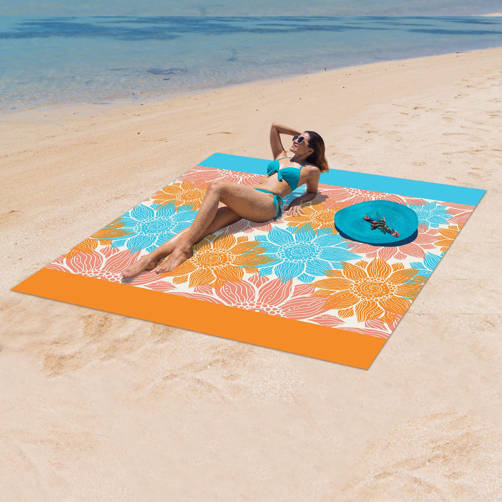 WIWIGO Beach Blanket compact carry bag lets you pack it light for trips