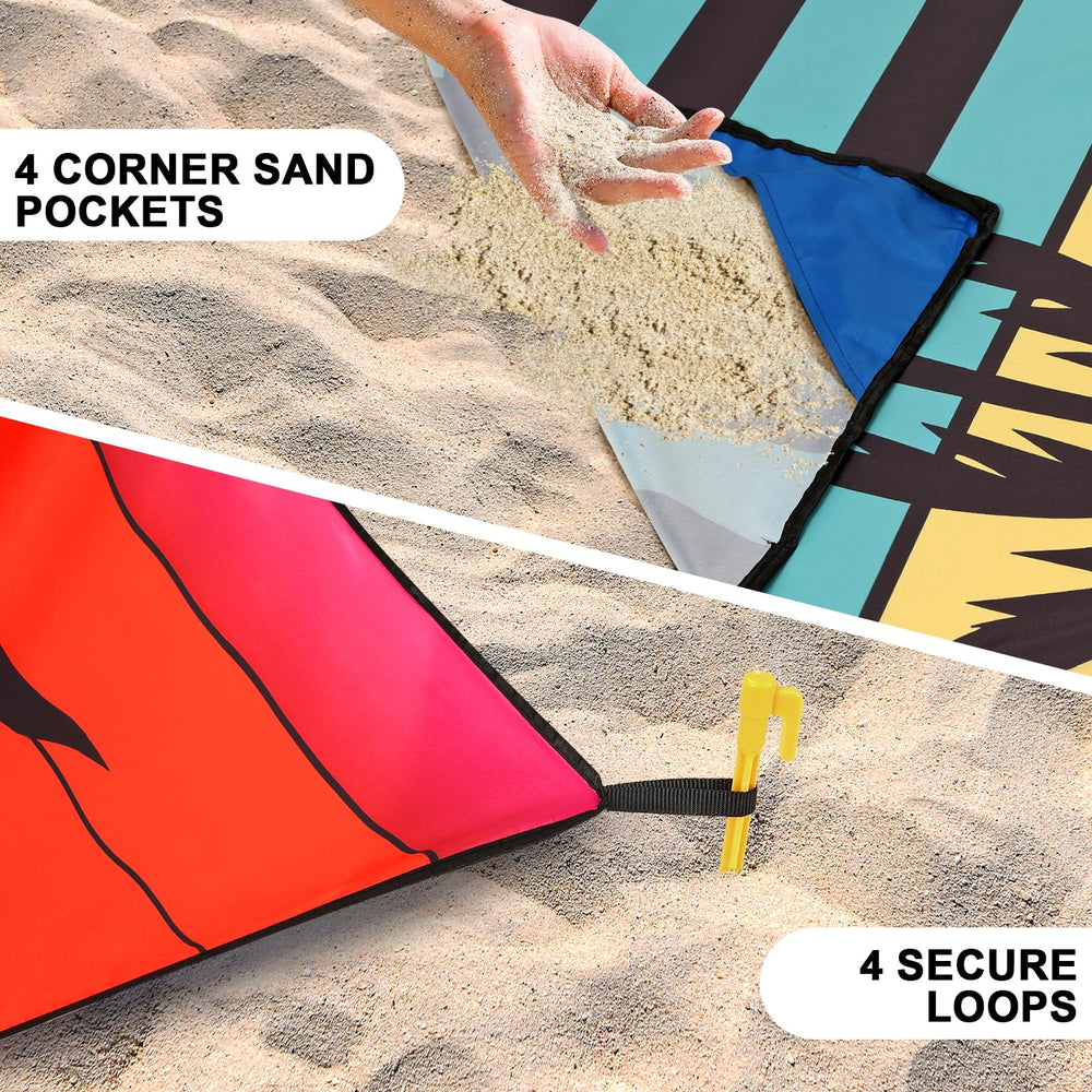 WIWIGO sandproof-waterproof fabric close-up showing rugged outdoor use.