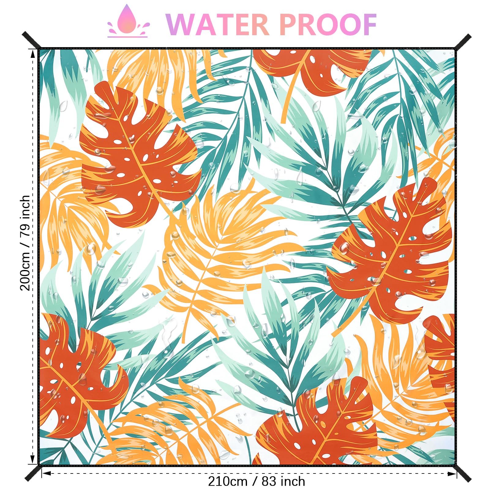 WIWIGO Beach Blanket compact carry bag for easy travel