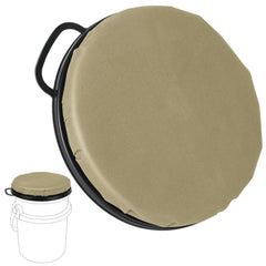 Wizcave YETI 5-gallon bucket seat lid provides stable, comfortable seating on the go.