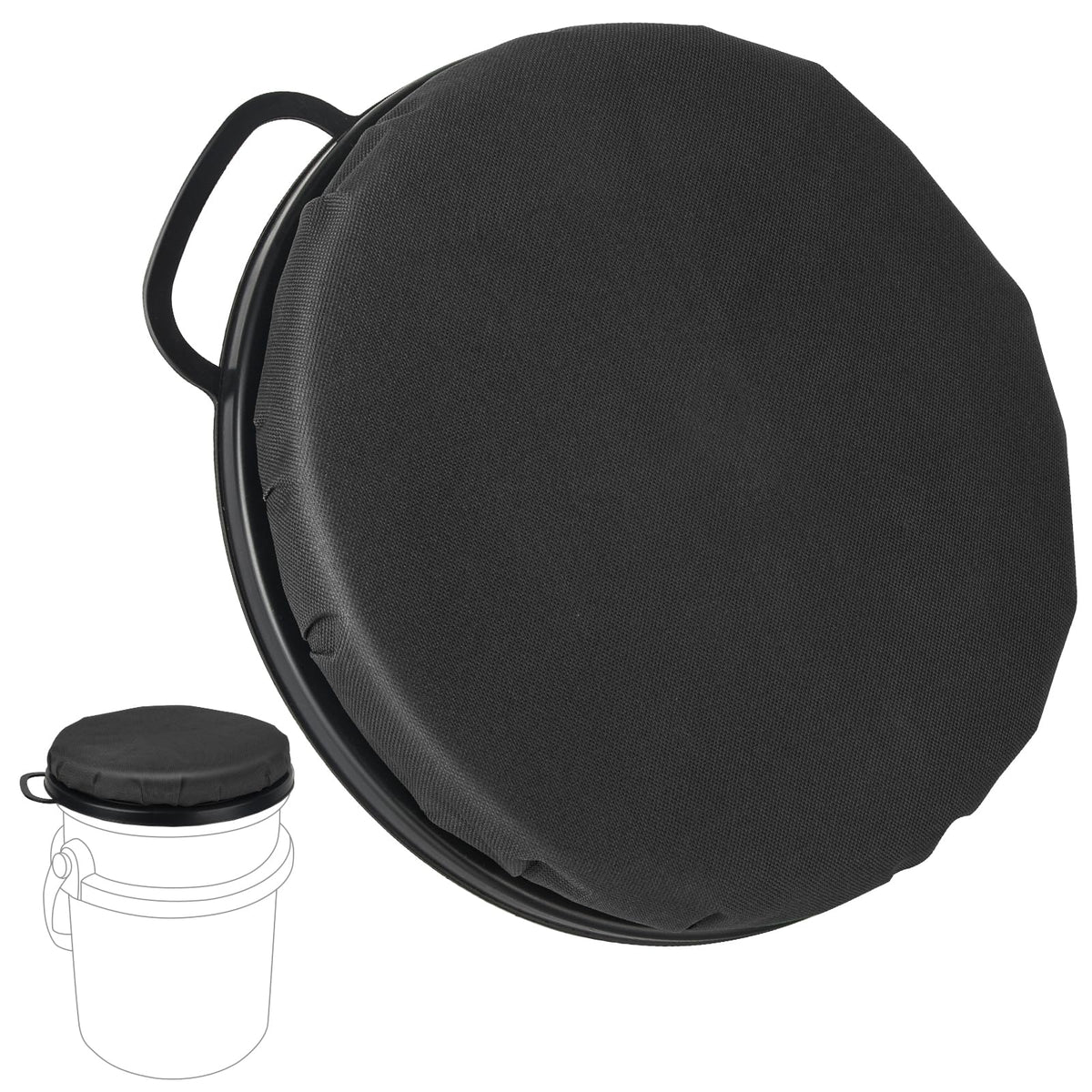 Wizcave Yeti bucket seat lid padded foam for all-day comfort.