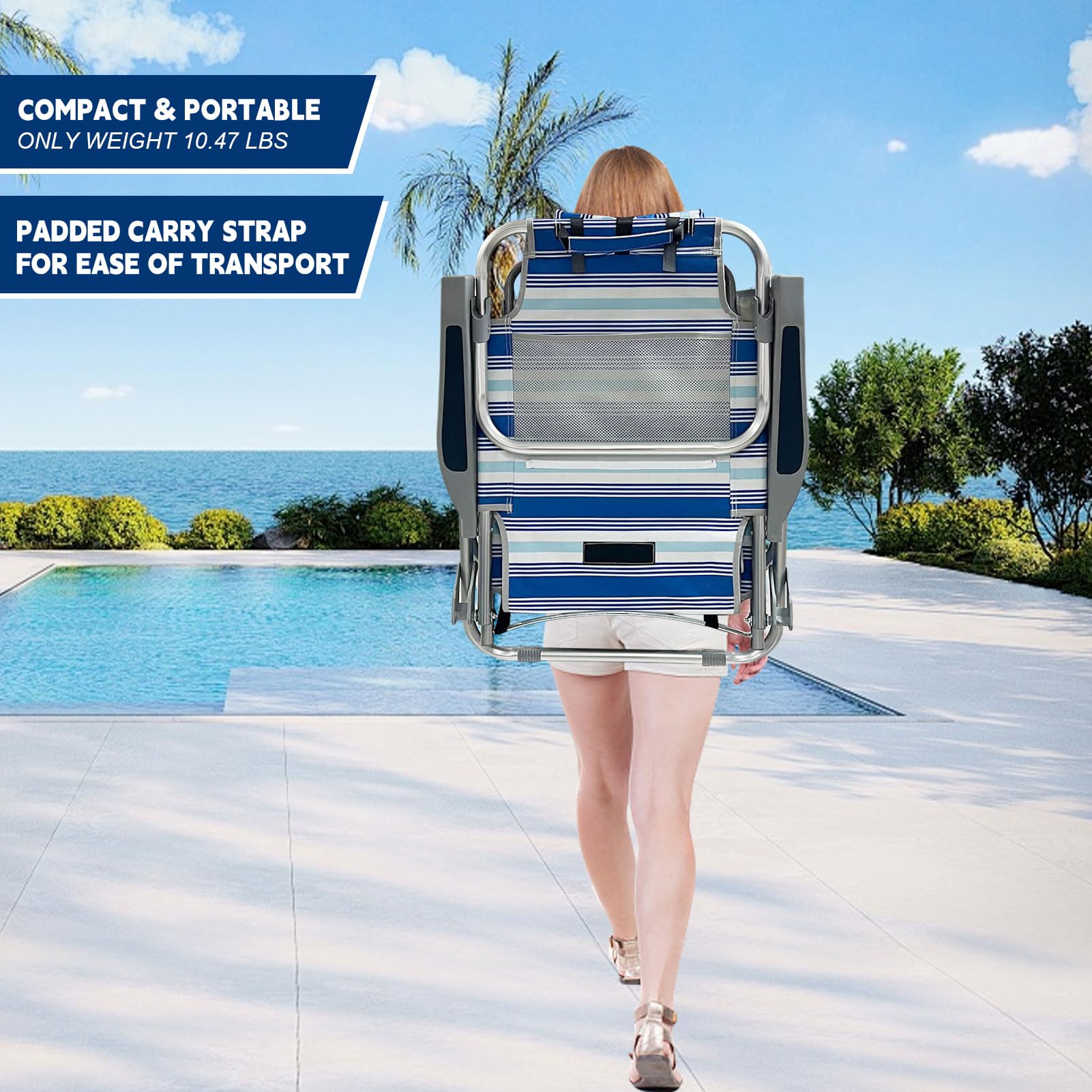 WKFAMOUT backpack design allows easy carry to any outdoor spot.