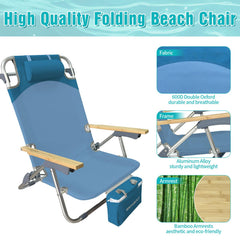 WKFAMOUT insulated cooler bag attachment keeps beverages handy during beach sessions.