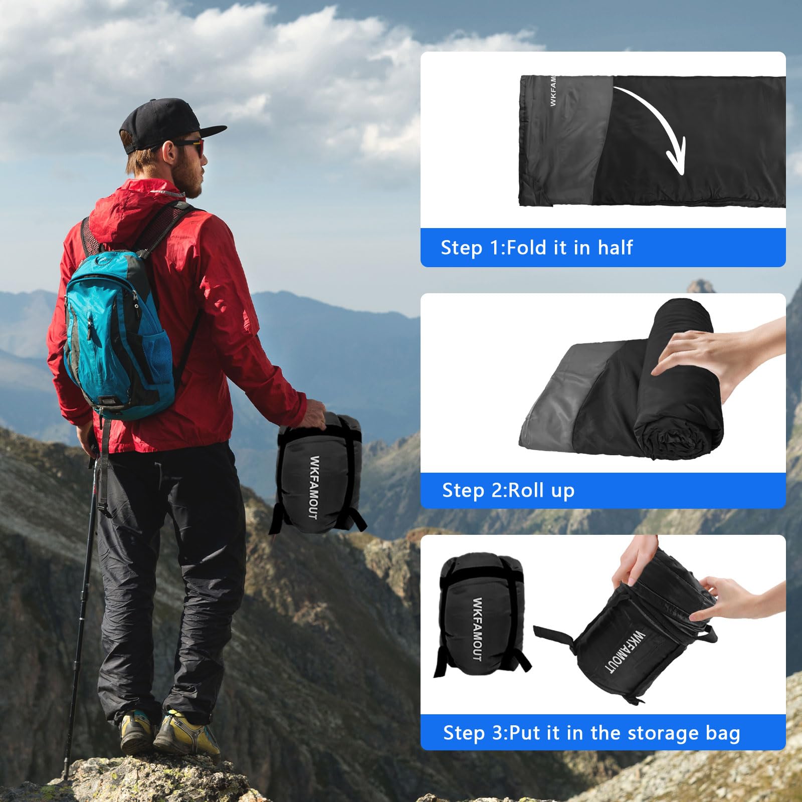 WKFAMOUT bottom zipper offers adjustable airflow to feet.