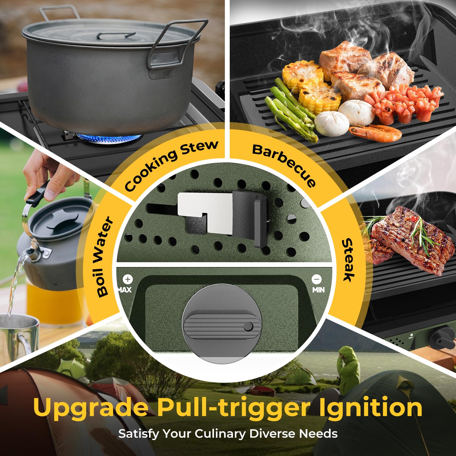 WLSINJL camping stove carry bag for effortless portability and storage