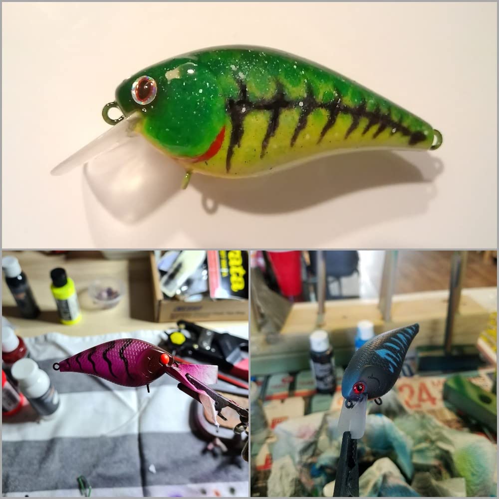 wLure hard plastic 3D stencil pattern 08 provides versatile styling for jerkbaits.