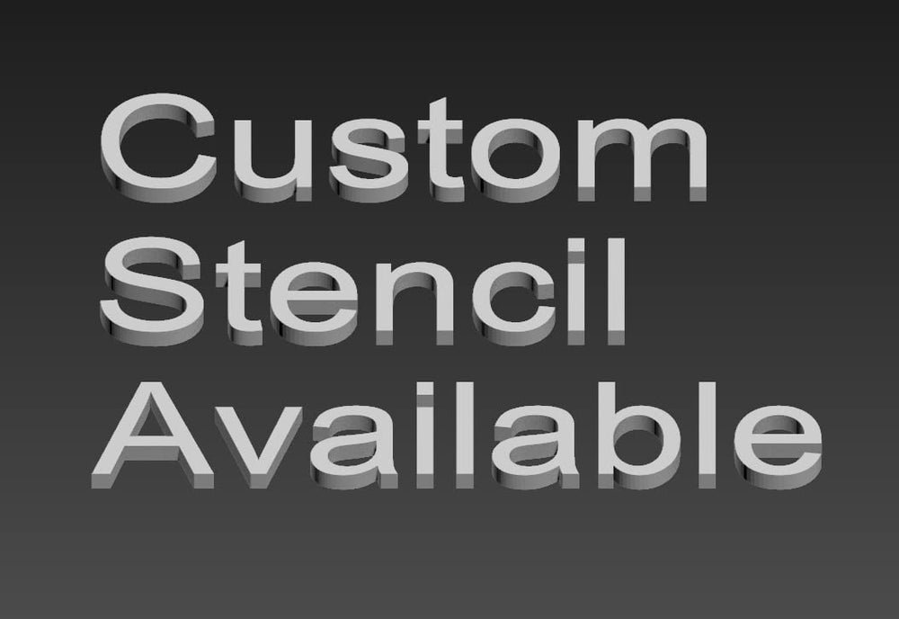wLure hard plastic 3D stencil pattern 09 completes your paint set with durable guidelines.