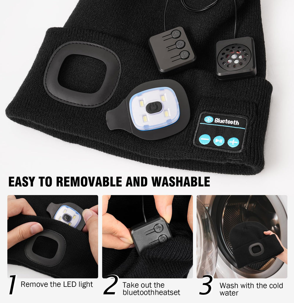 Wmcaps soft acrylic fabric offering warm, flexible fit.