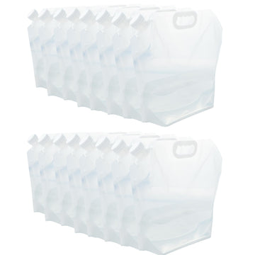 WMXWAN collapsible water containers folded for compact camping storage
