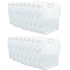 WMXWAN collapsible water containers folded for compact camping storage