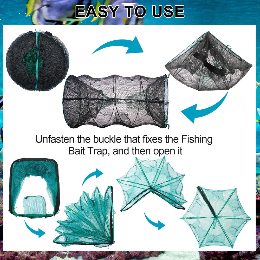 Close-up of hexagonal shrimp net with 0.1 inch steel bracket and polyester grid.