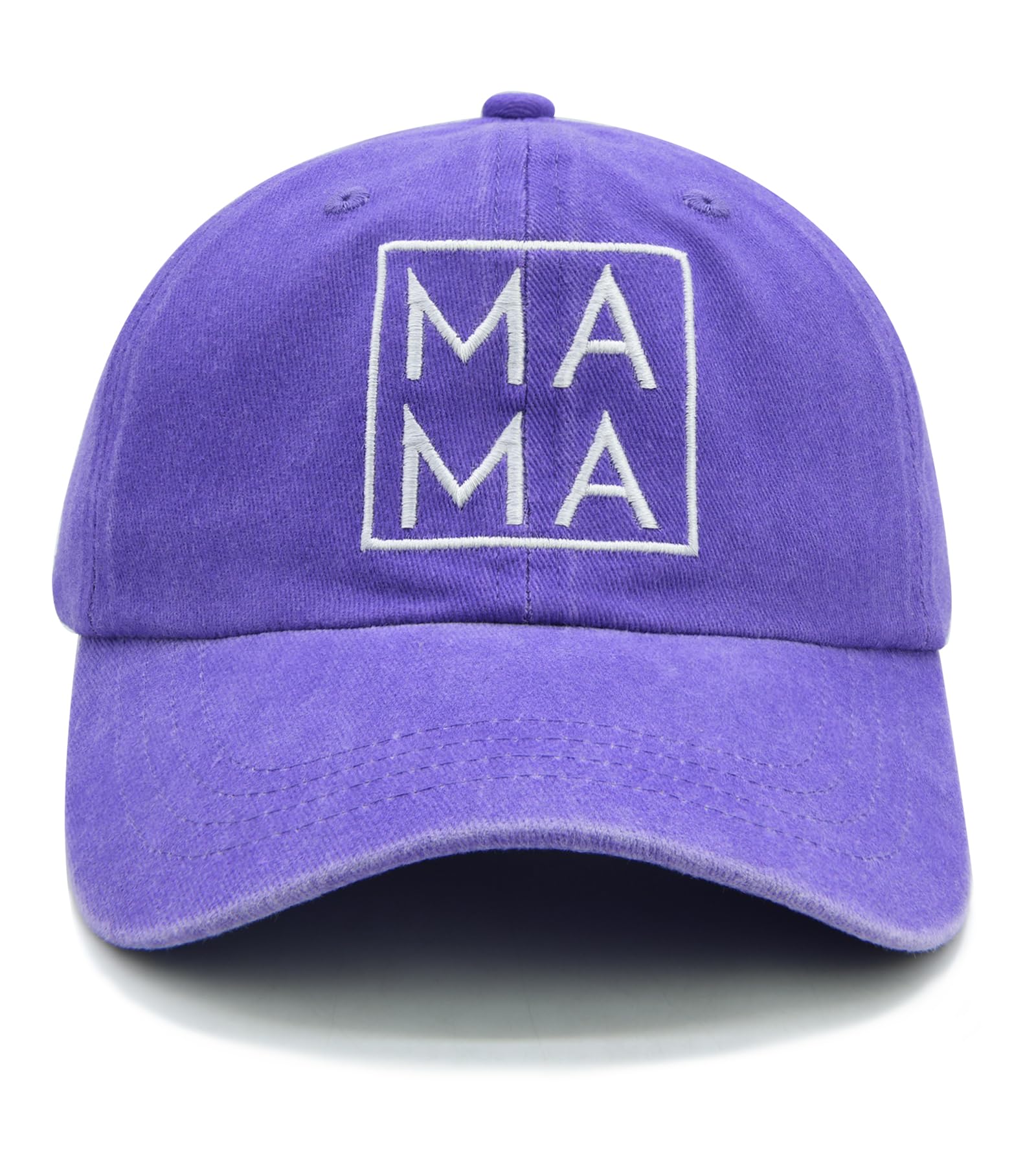 Wodeal Mama Hats Purple Front View