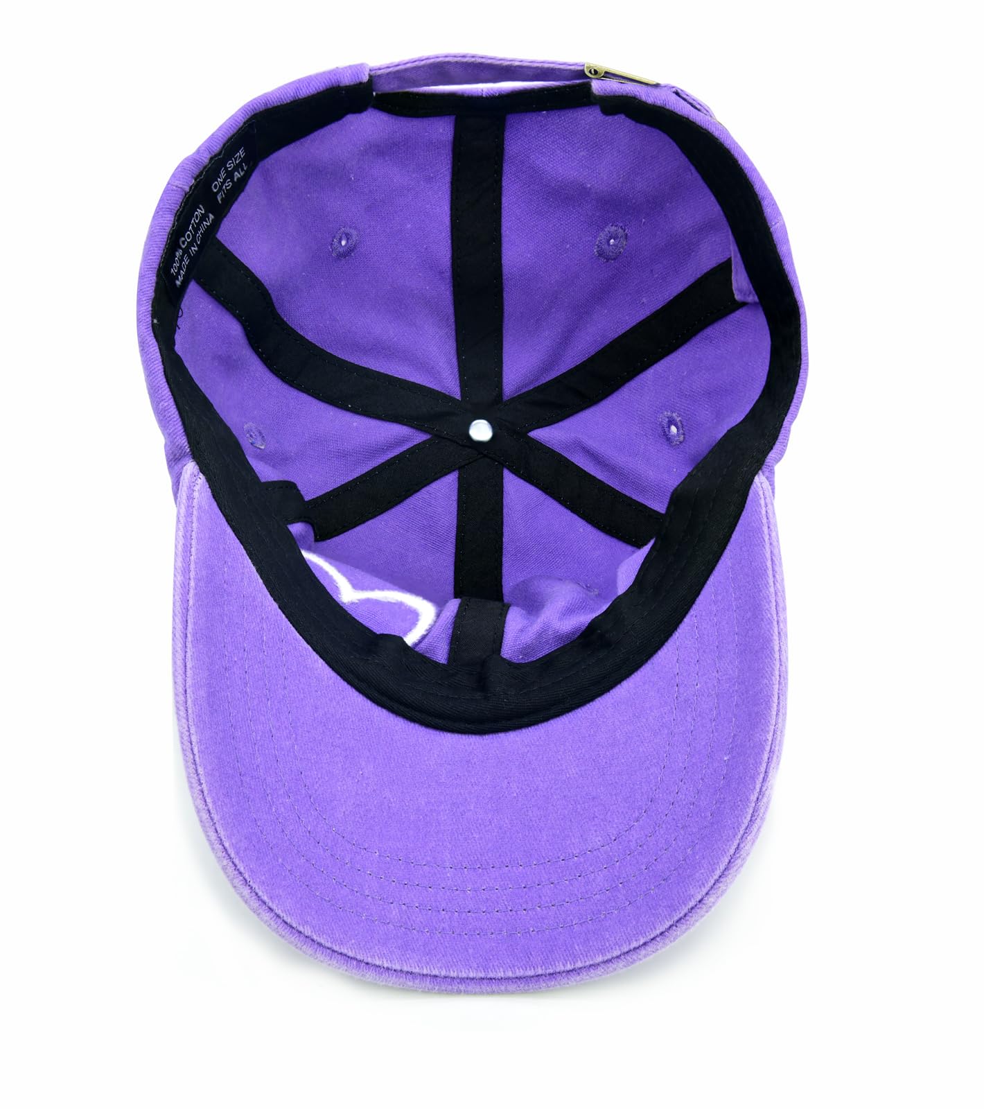 Product packaging and hat on white background