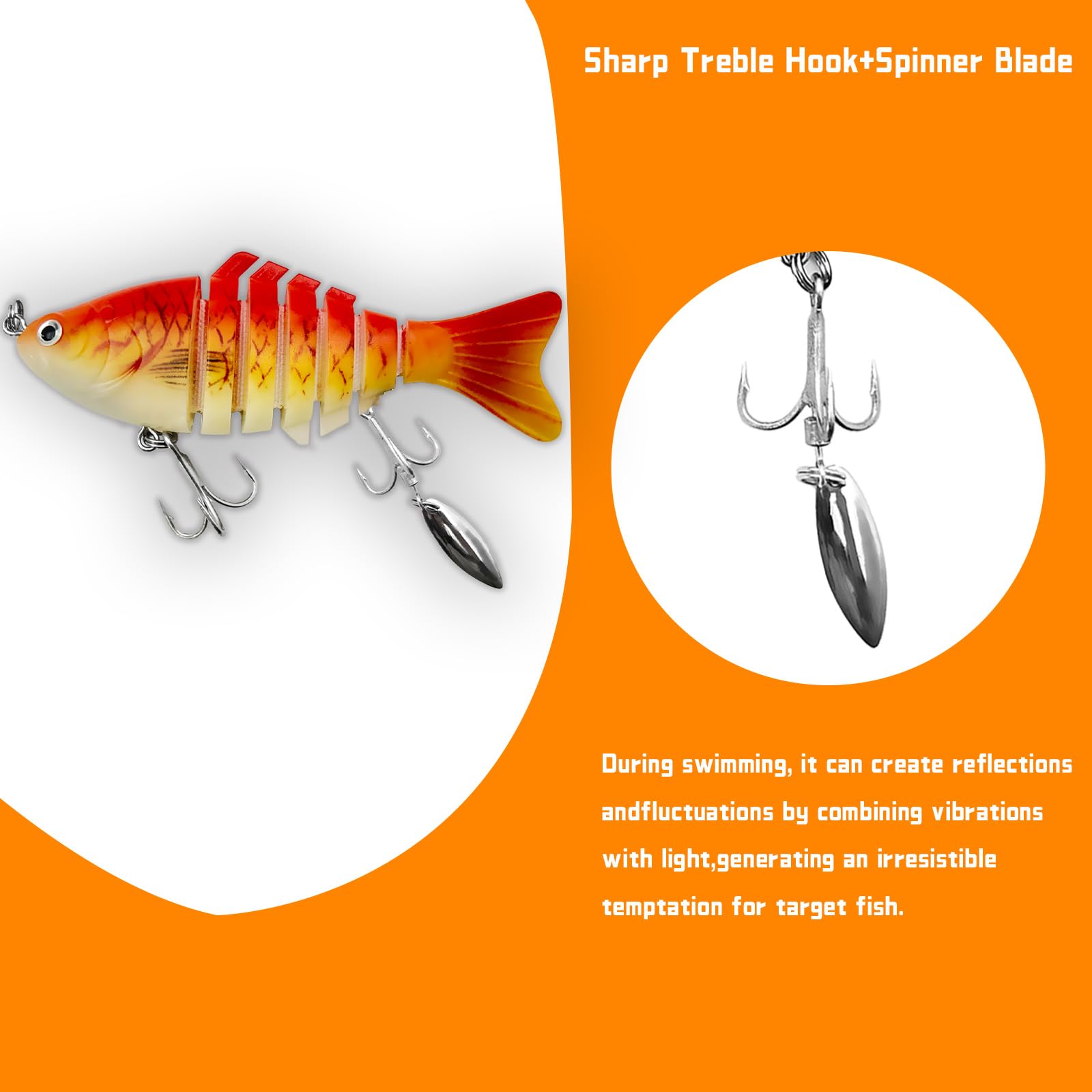 Lure in water showing lifelike motion