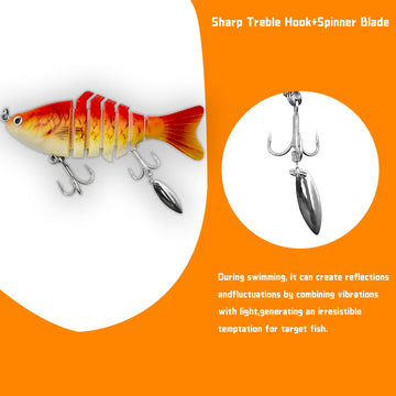 Lure in water showing lifelike motion