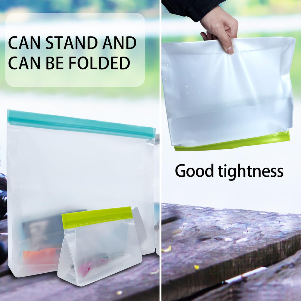 Bags in four colors for organizing different baits