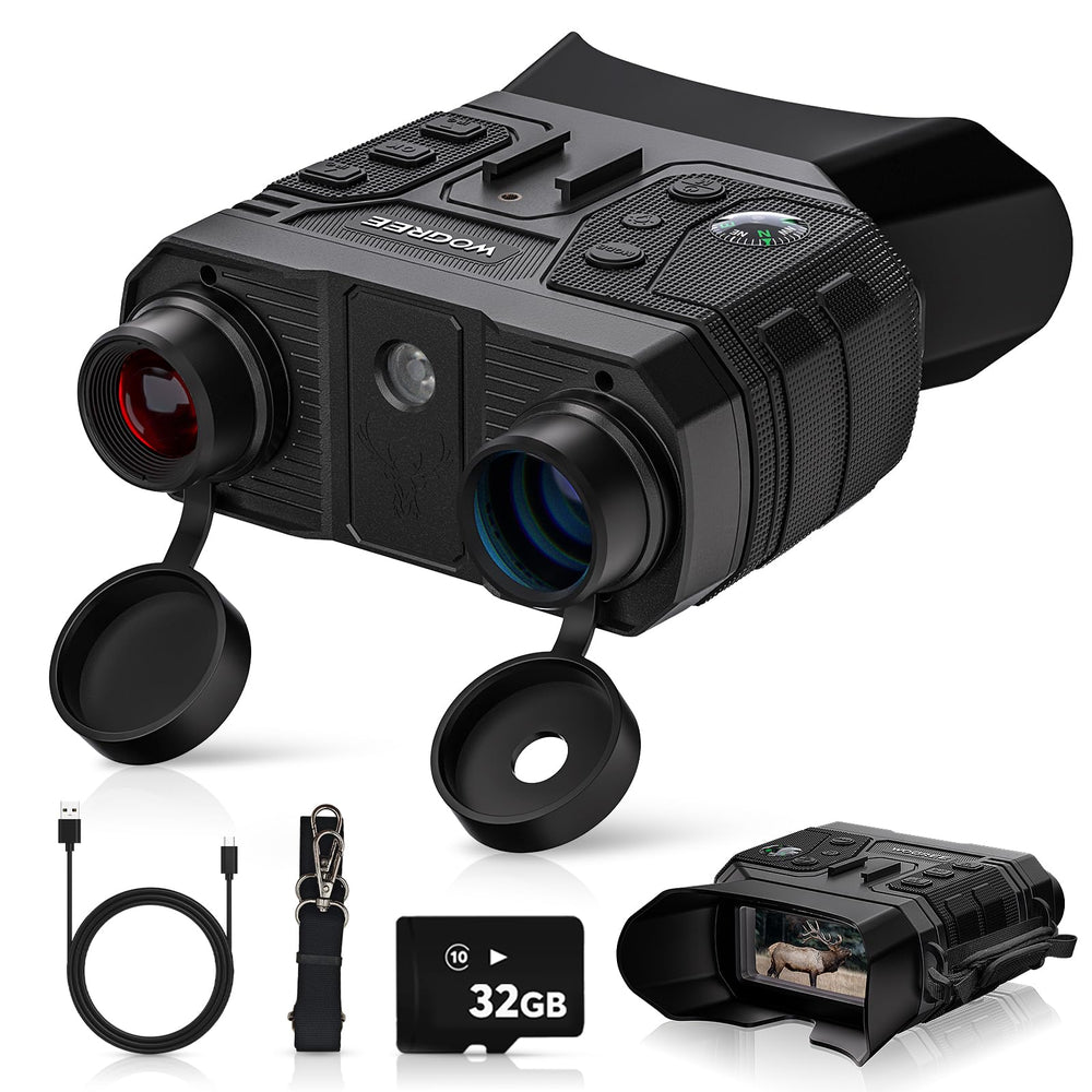 WOGREE Night Vision Goggles display with 4K video for clear night observations